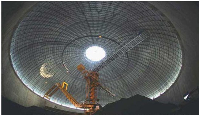 河津发电厂干煤棚网架